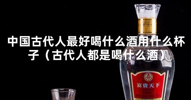 中国古代人最好喝什么酒用什么杯子（古代人都是喝什么酒）