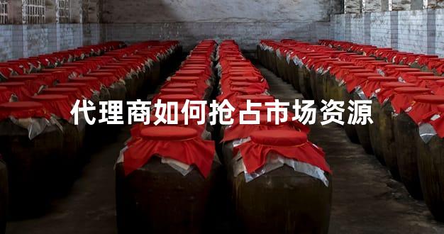 代理商如何抢占市场资源