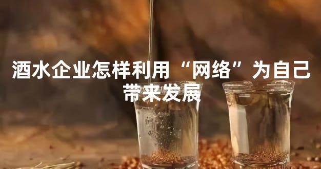 酒水企业怎样利用“网络”为自己带来发展