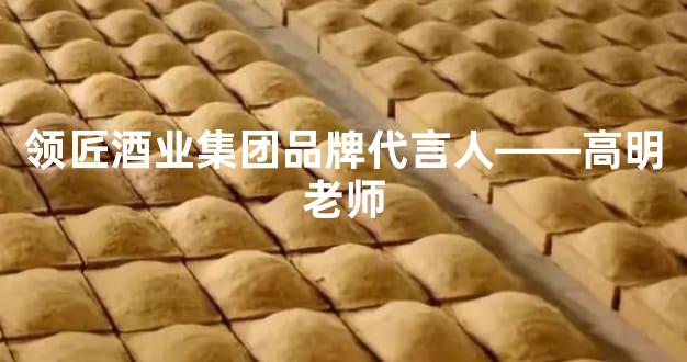 领匠酒业集团品牌代言人——高明老师